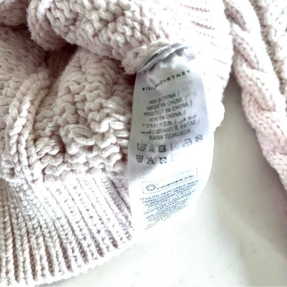 STELLA MCCARTNEY KIDS Oversized chunky knit ecru sweater size 14 - Picture 6 of 7